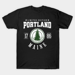 Portland Maine Pine Tree Whoopie Pie T-Shirt